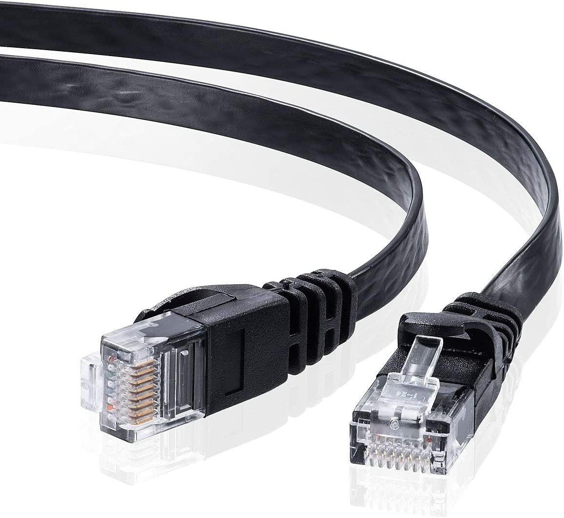 TTvC CAT6tbgLANP[u (5m) 1Gbps/250MHz RJ45 c܂h~ ubN LA-FL6-05BK