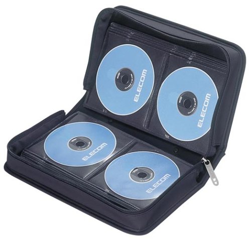 2004年モデルELECOM CCD-W96BK CD/DVDウォレット