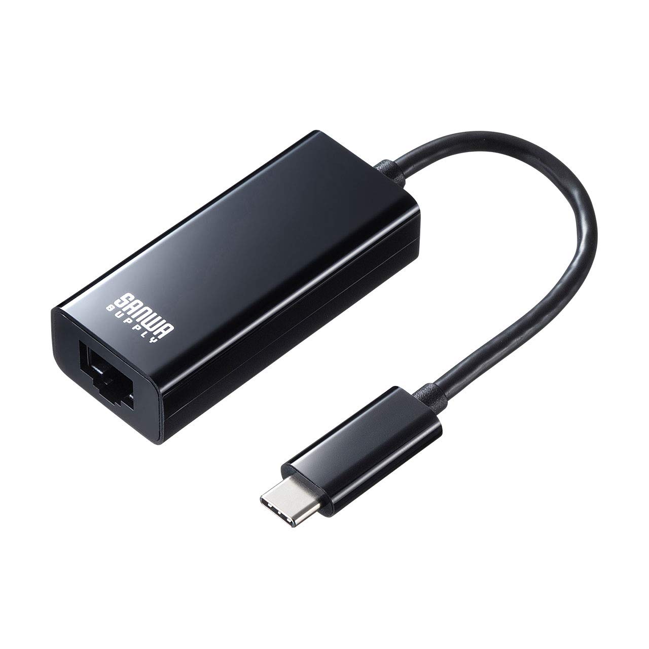 サンワサプライ USB3.1 TypeC-LAN変換アダプタ Windows/Mac/Nintendo SwitchTM対応 ブラック USB-CVLAN2BK