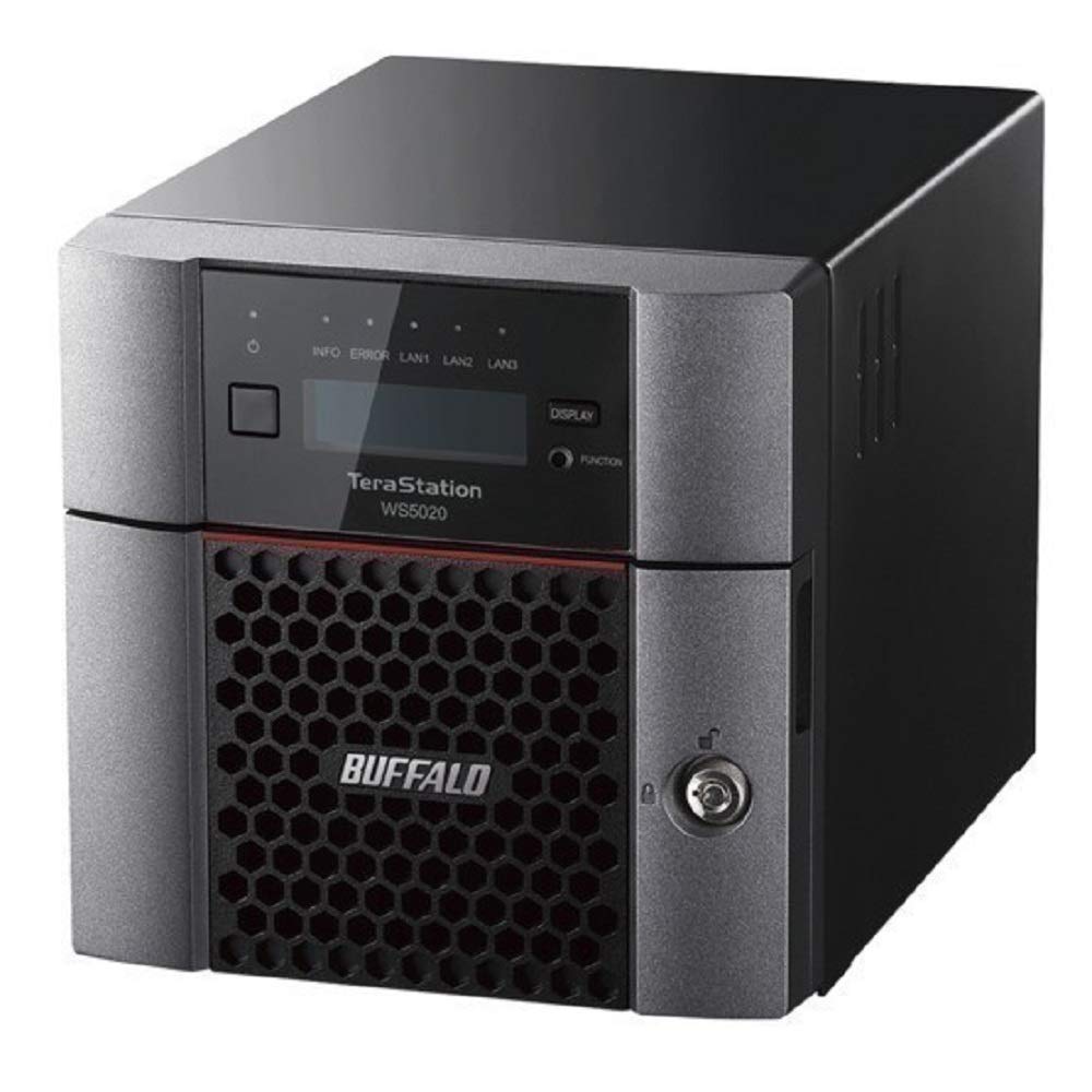 バッファロー WS5220DN08W9 Windows Server IoT 2019 for Storage Workgroup Edition搭載 2ベイデスクトップNAS 8TB