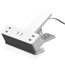 エレコム 電源タップ 雷ガード 3個口 クリップ ほこりシャッター付 スイングプラグ 3m ホワイト ECT-1430WH