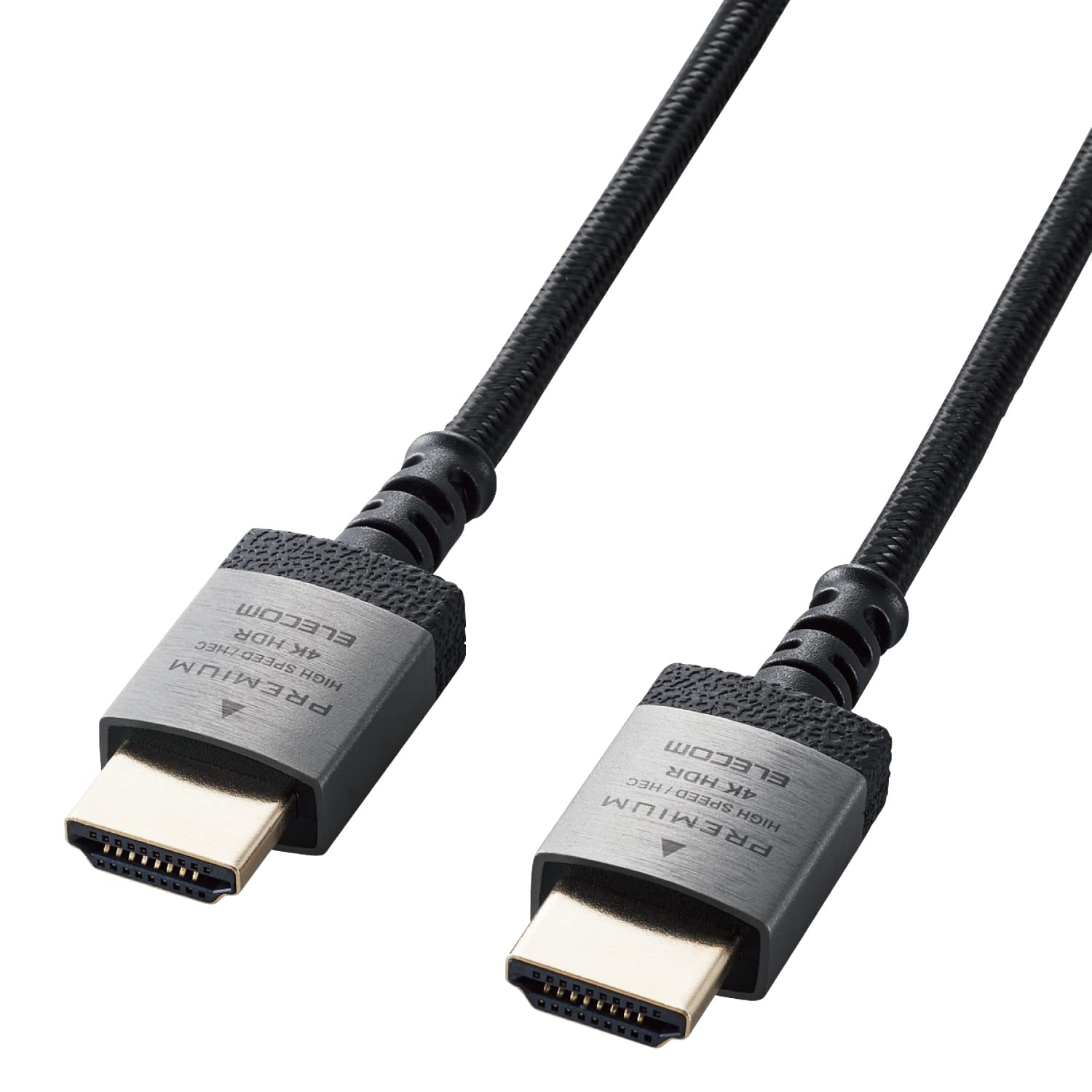 쥳 HDMI ֥ ץߥ ٤ ʤ˶ ʥå 50cm  4K2K Premium HDMI CableǧںѤ ߥͥ 18Gbps ARC  DH-HDP14ES05SBK