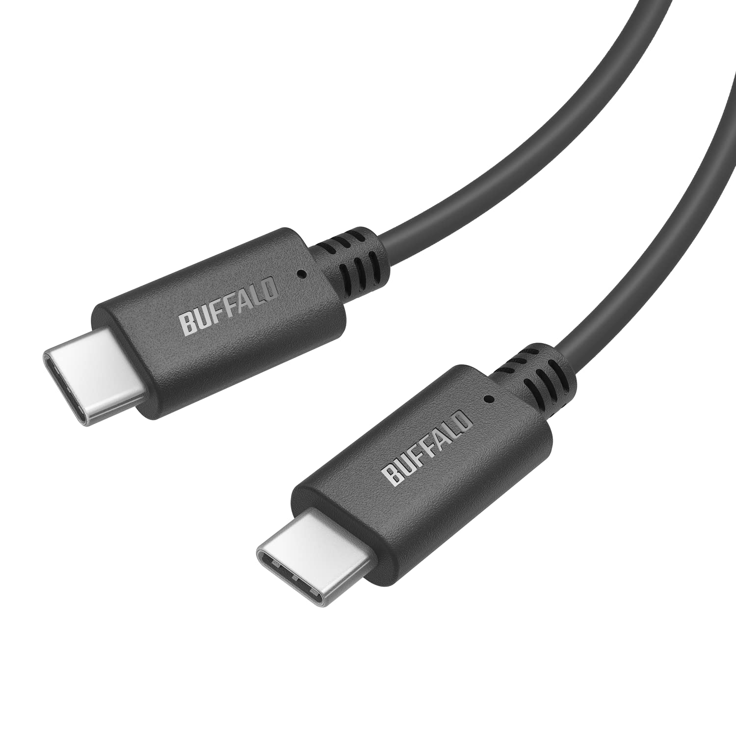 バッファロー USB Type C ケーブル USB-C USB-C 2.0 ケーブル 0.5m 60W PD対応 充電 スマホ タブレット ブラック BU2CC05BK/N(2.0)