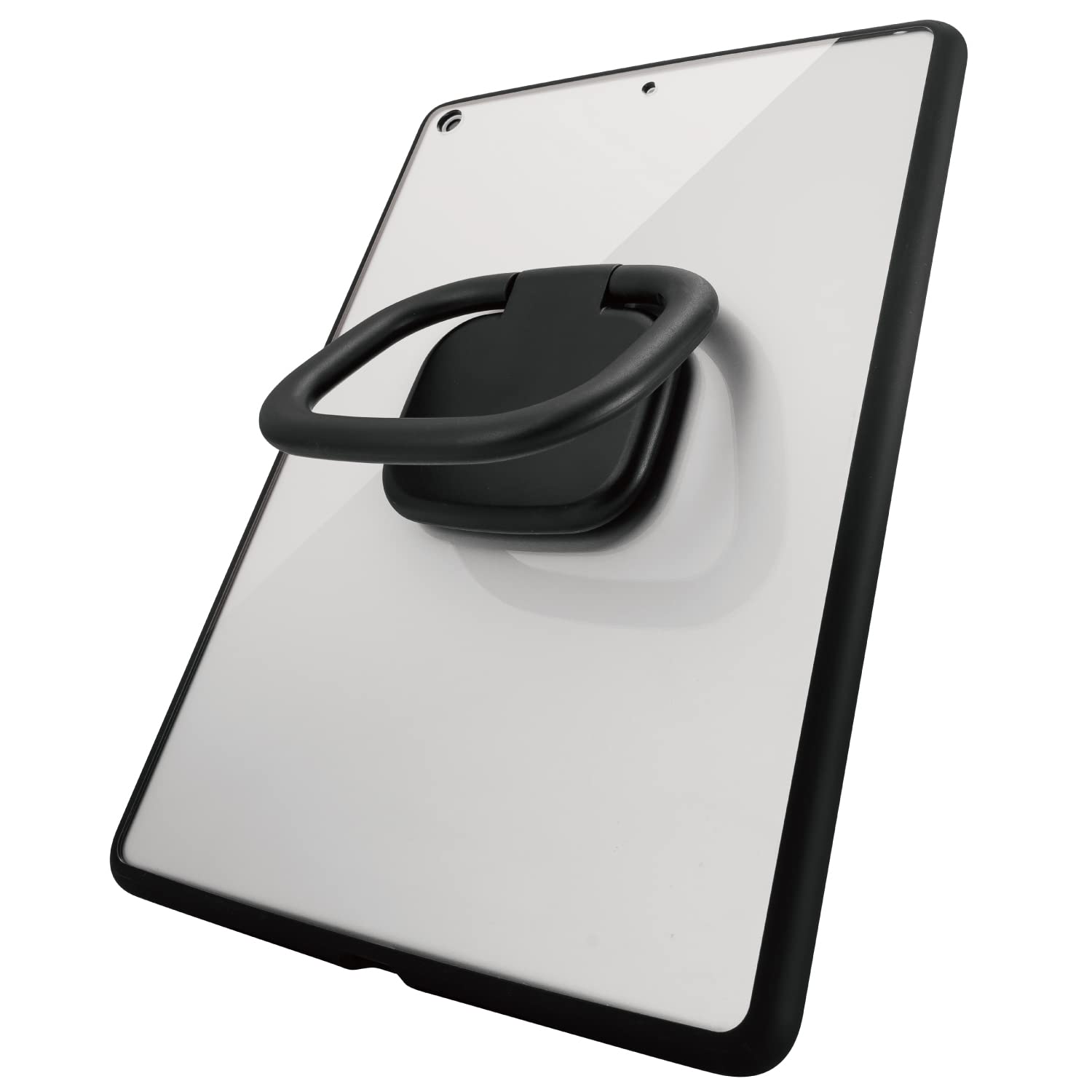 エレコム iPad 10.2 第9/8/7世代 (2021/2020/2019年) ケース TOUGH SLIM フレームカラー リング付き ス..