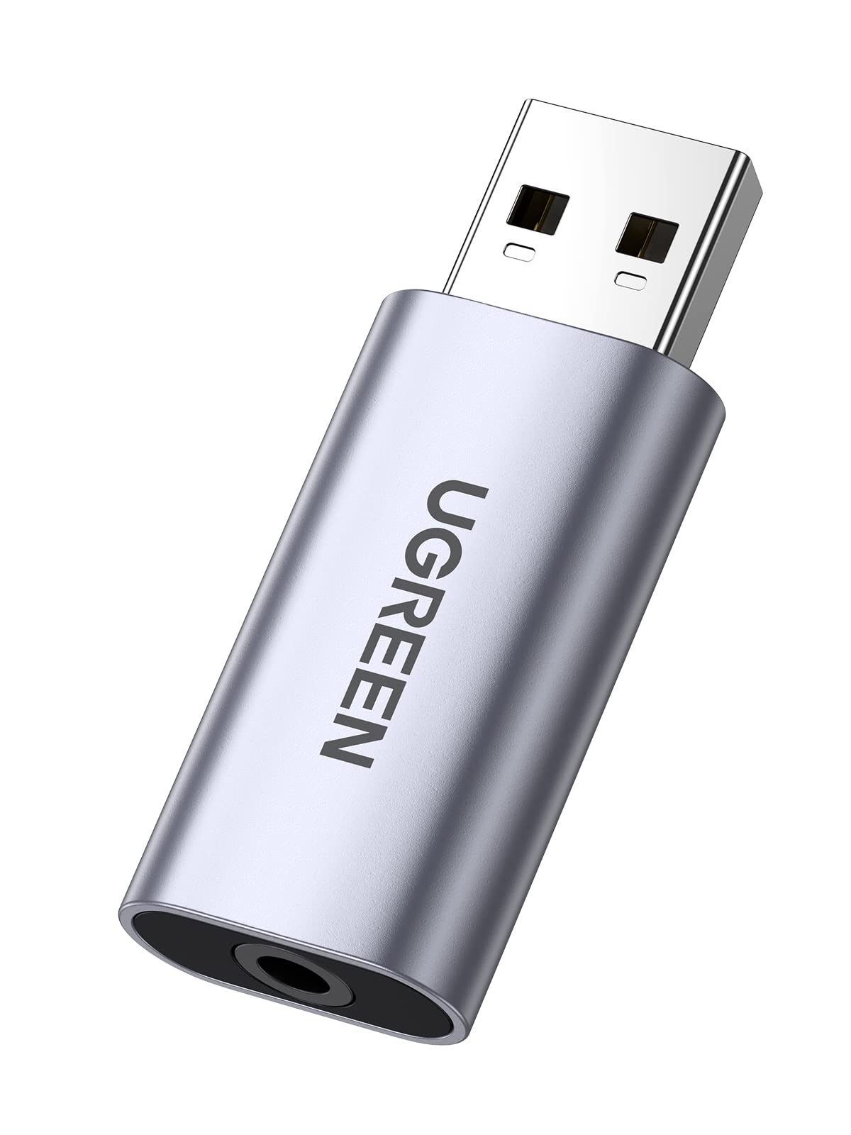 UGREEN USB イヤホンジャック 変換アダプタ 外付け サウンドカード USB 3.5mm 変換アダプター TRRS 4極..
