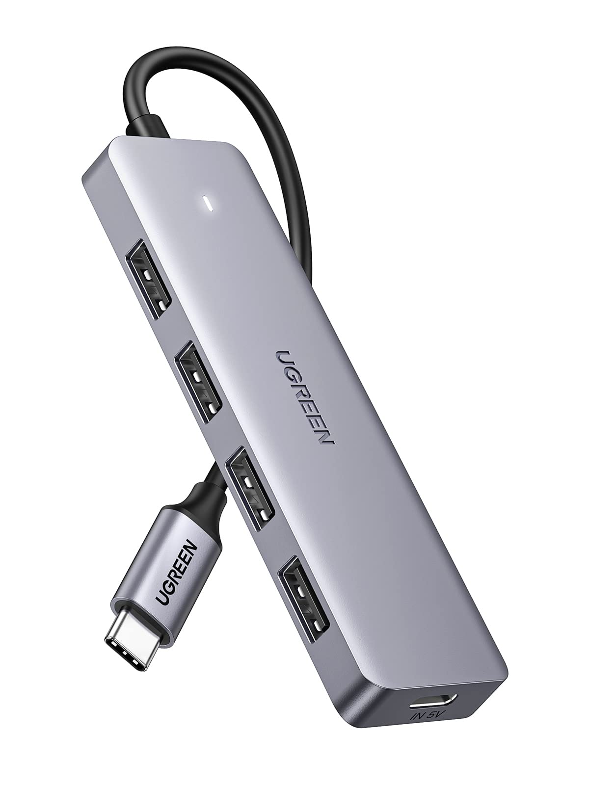 UGREEN USB-C ハブ Type-C ハブ USB3.0 4ポート拡張 15cmケーブル セルフパワー・バスパワー対応 5Gbps..