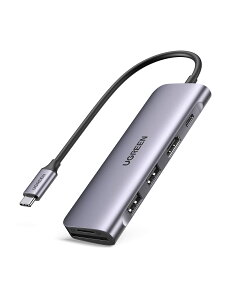 UGREEN USB Cϥ 6-IN-1 Type-C PD 100W ® 4K HDMIϥ USB 3.0 2ݡȳĥ SD Micro SDɥ꡼ դ C ץ MacBook air Pro Dell XPS HP Surface Go Galaxy S21 S20 Xperia 5ʤɤб