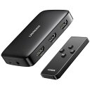 UGREEN HDMI切替器 HDMIセレクター 3入力1出力 リモコン付き 4K HDR CEC 3D対応 PS5 PS4 PS3 WiiU Xbox TV Stick ブルーレイプレーヤー テレビ プロジェクター等に適用(2)