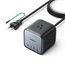 UGREEN DigiNest Cube 65W PD [d 7䓯[d USB-C d^bv AC1250W USB-C~2 USB-A~2 AC~3 GaNIII (KE)  1.8mdR[h/ꊇXCb`/A[X/Vb^[t }`یVXe PSEZpK e[u^bv L[u^ MacBook/Steam D