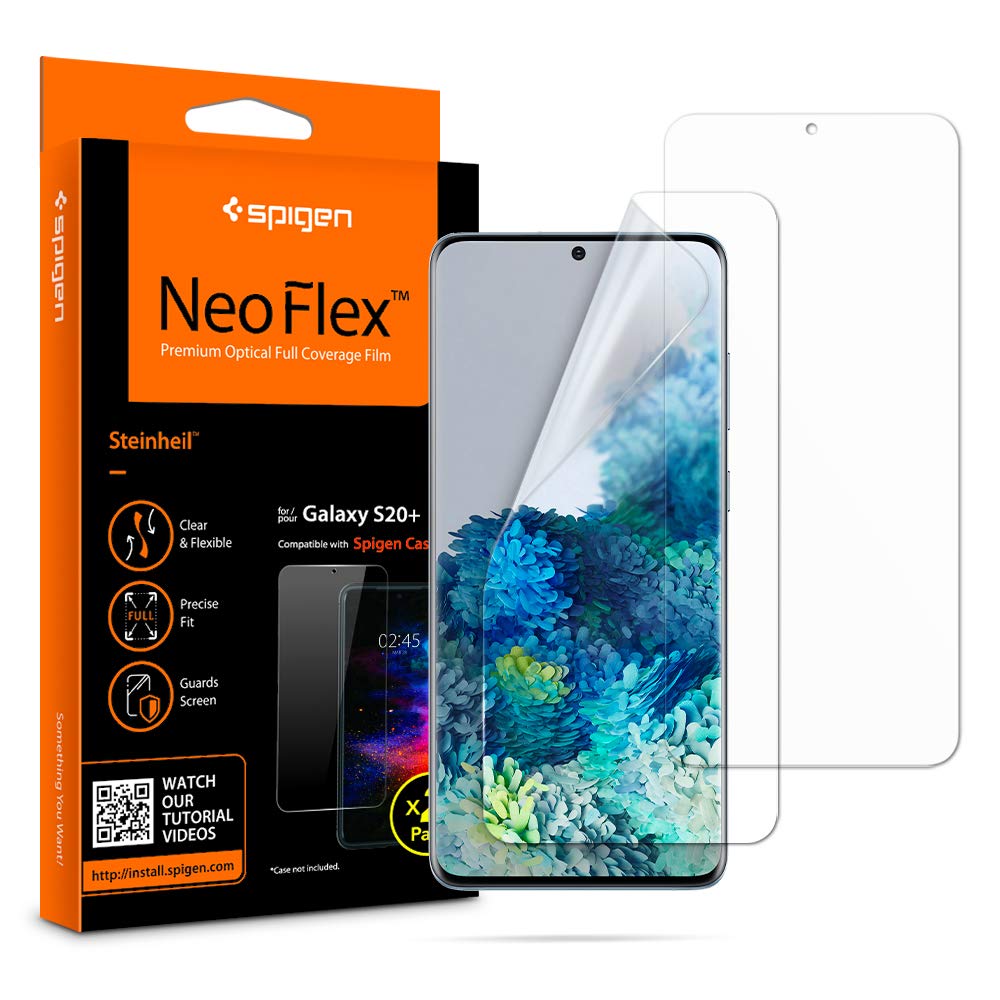 Spigen NeoFlex フィルム Galaxy S20 Plus 用 全面保護 TPU素材 ギャラクシー S20 Plus 用 貼り直しが..