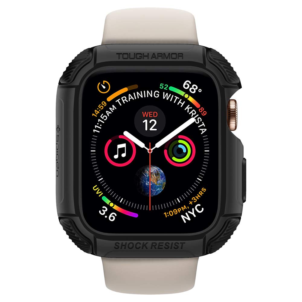 Spigen Apple watch ケース Series 4 米軍MIL規格取得 耐衝撃 44mm 対応 タフ・アーマー 062CS24477 ブラック 8809613760439