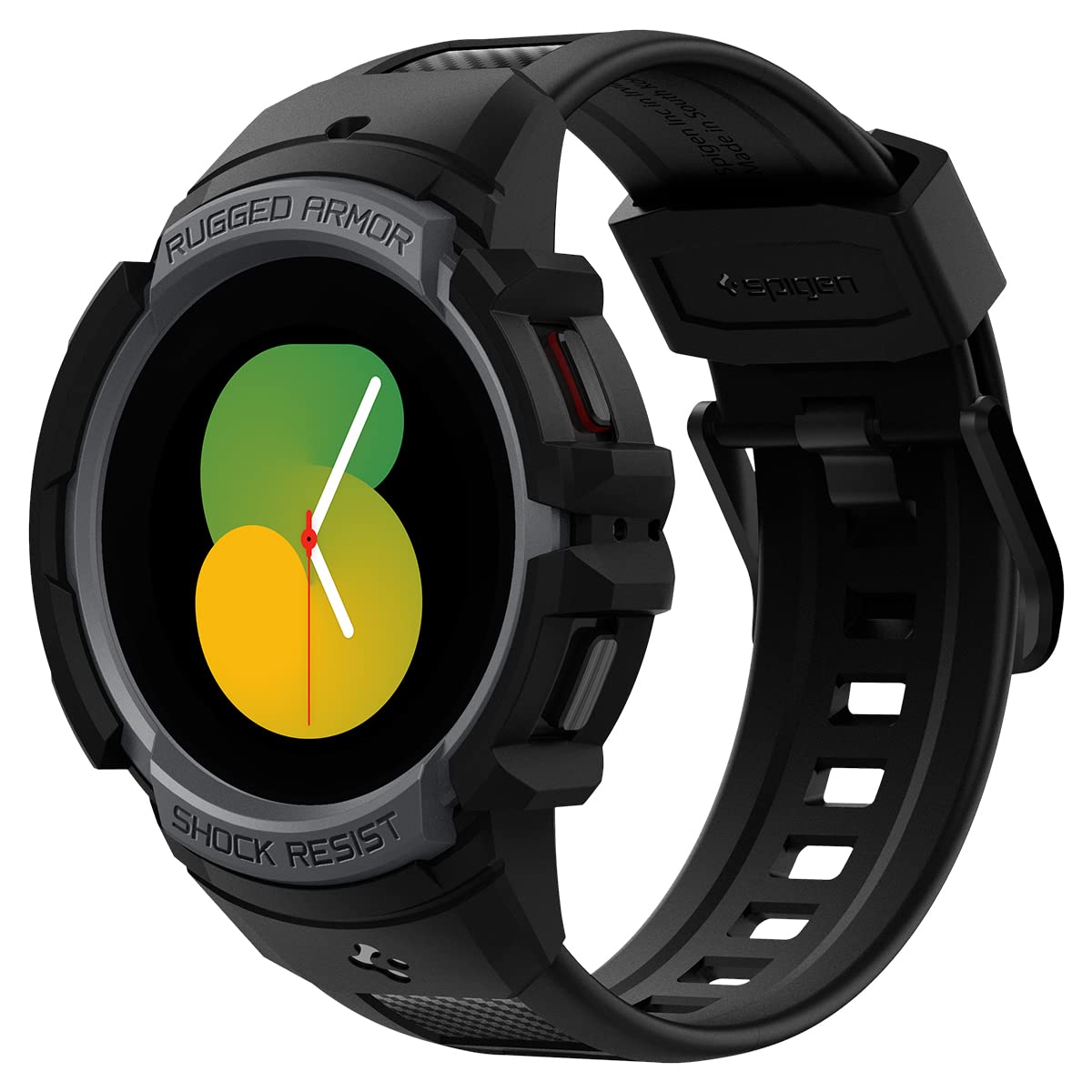 [Spigen] Galaxy Watch 5 バンド 40mm Watch 5 / 4 対応 体組成測定 可能 一体型 ケース カバー 耐衝撃..