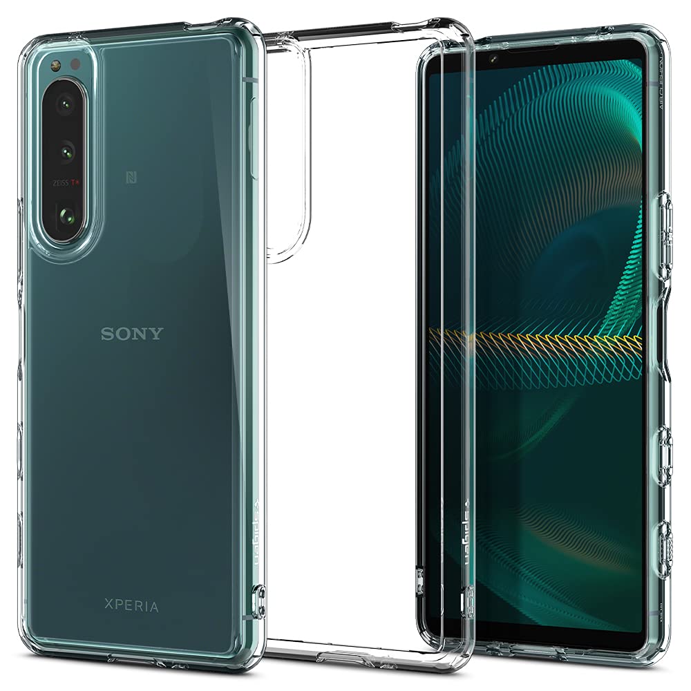 Spigen Xperia5III ケース クリア [ SO-53B | SOG05 | XQ-BQ42 ] 耐衝撃 ストラップホール付き 全透明 すり傷防止 黄変防止 米軍MIL規格取得 ウルトラ・ハイブリッド ACS03129 (クリスタル・クリア)