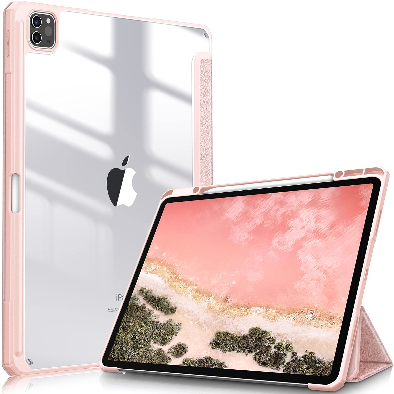 Fintie iPad Pro 12.9  2022/ 2021/ 2020/2018 12.9 ƩХåС Apple Pencil Ǽǽ Apple Pencil 2 磻쥹б ޥ ꡼׵ǽ   Ĥɻ PU쥶 TPU (ǥֹA2378A2461A2379A2462)( )