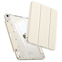 Fintie iPad Air 5 ケース 2022 / iPad Air 4 ケース 2020 10.9 インチ 透明バックカバー 引き出し式ペンホルダー Apple Pencil 収納可能 Apple Pencil 2 ワイヤレス充電対応 三つ折スタンド スリープ機能 軽量 薄型 傷つけ防止 PU合成レザー TPU(スターライト)