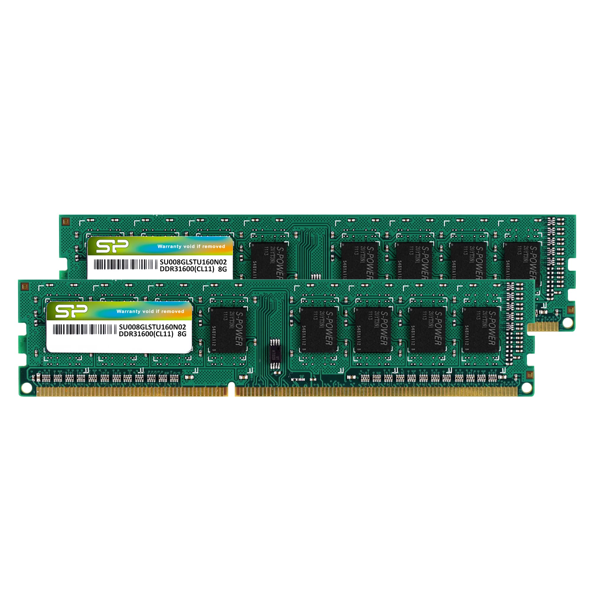 Silicon Power DDR3 16GB (2 x 8GB) 1600MHz (PC3 12800) 240ピン CL11 1.35V / 1.5V アンバッファード..