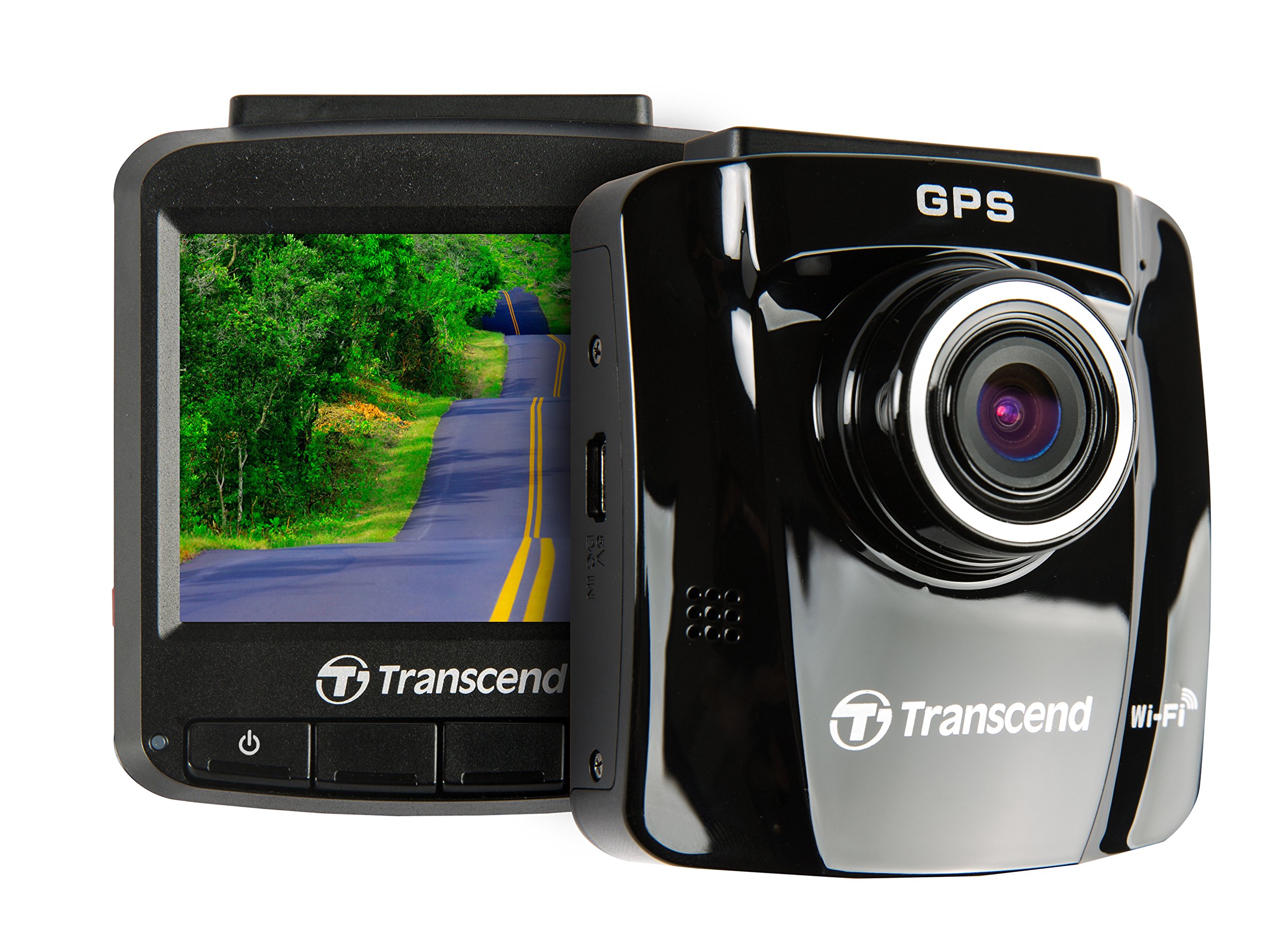 Transcend GPS/WiFi 対応ドライブレコーダー 2.4インチ液晶 300万画素 Full HD 画質 DrivePro 220 / TS16GDP220M-J