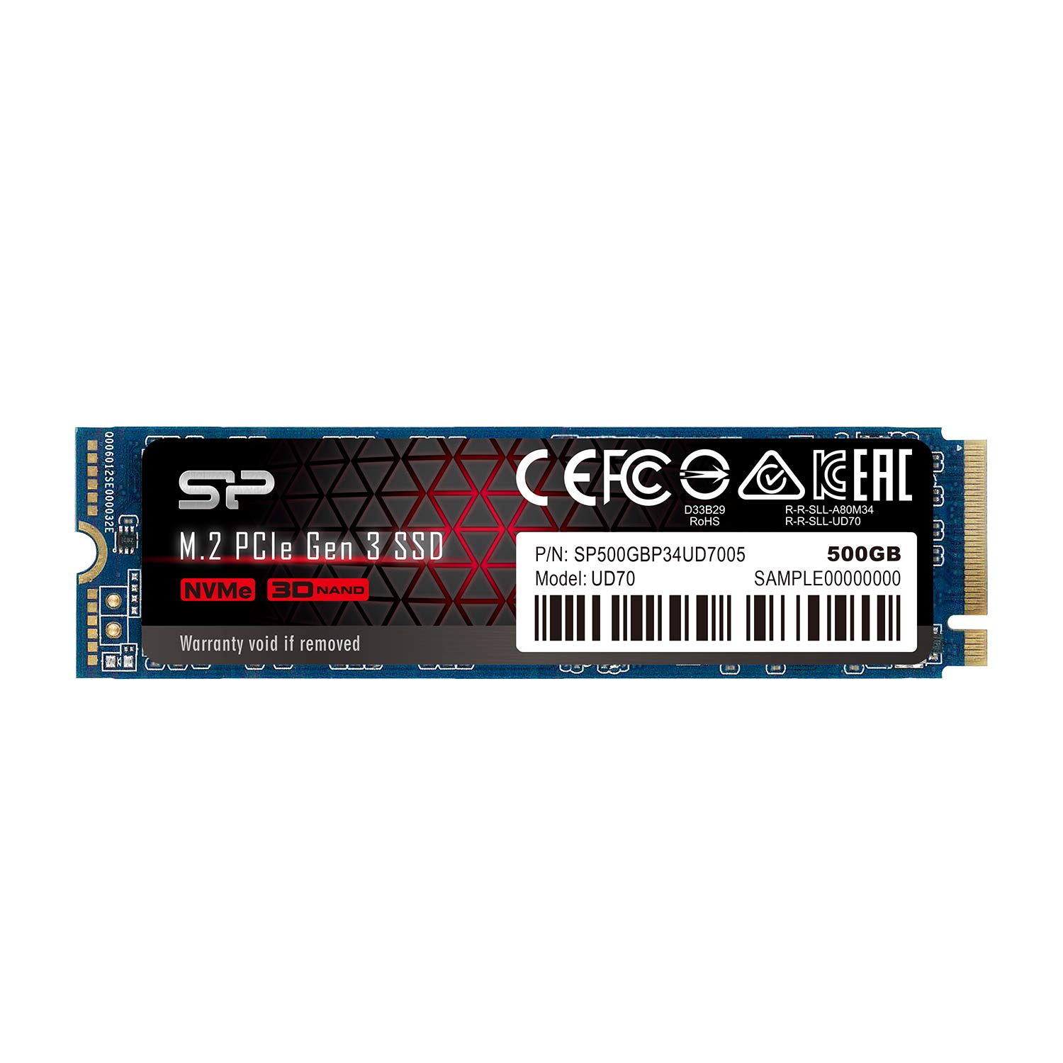ꥳѥ SSD 500GB M.2 2280 PCIe3.04 NVMe1.3 UD70꡼ 5ǯݾ SP500GBP34UD7005