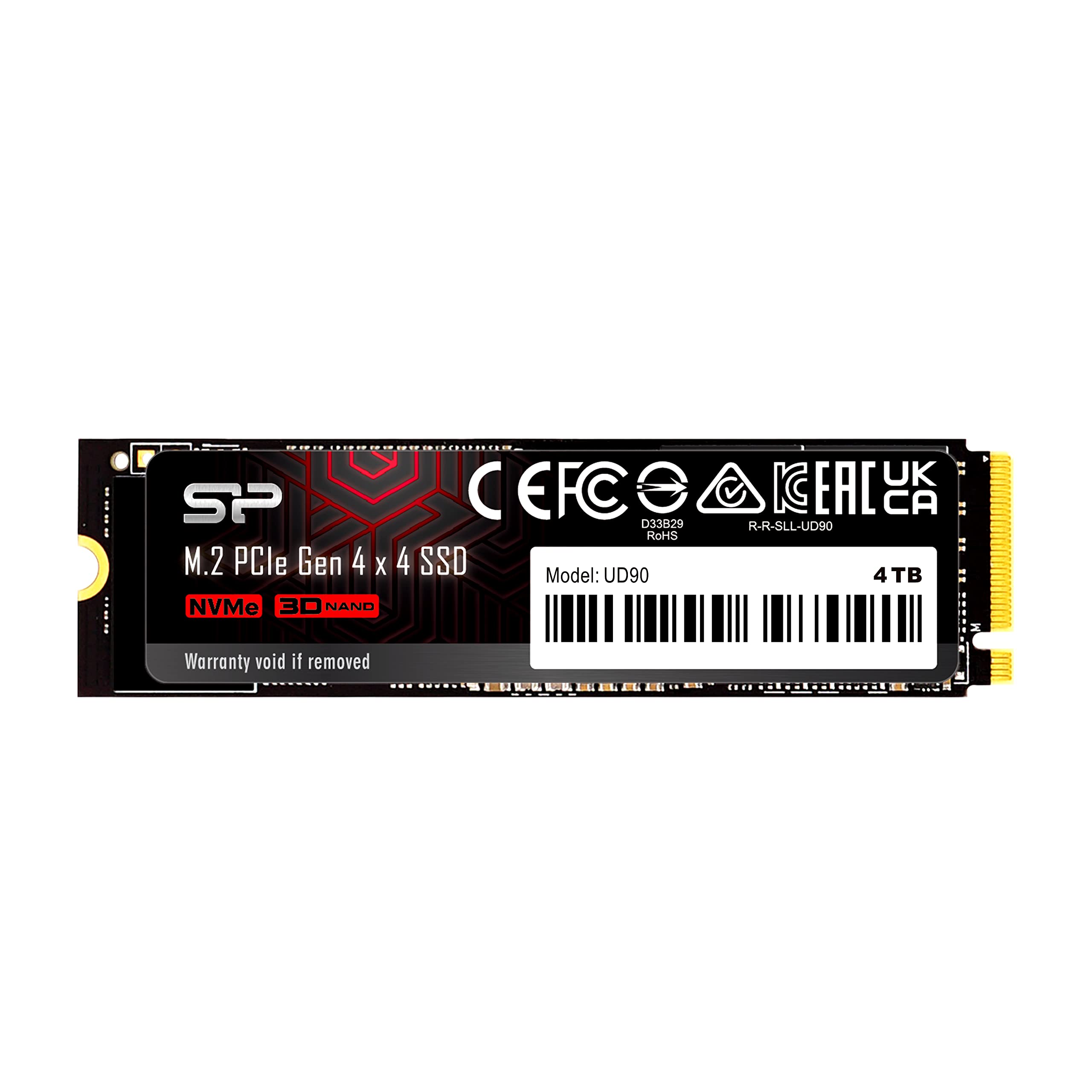 VRp[ SSD 4TB Q[~OSSDRead 5,000MB/s Write 4,800MB/s 3D NAND M.2 2280 PCIe4.0~4 NVMe1.4 SP04KGBP44UD9005