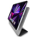 エレコム iPad Pro 11インチ 第4/3/2世代 (2022/2021/2020年) ケース オートスリープ/ウェイク マグネット固定 三つ折りスタンド 超薄型 Apple Pencil収納時ペアリング・ワイヤレス充電対応 ブラック TB-A21PMWVPFBK