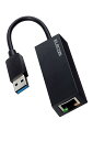 エレコム 有線LANアダプター USB3.2 (Gen1) ギガビット対応 ブラック EDC-GUA3V2-B(2)