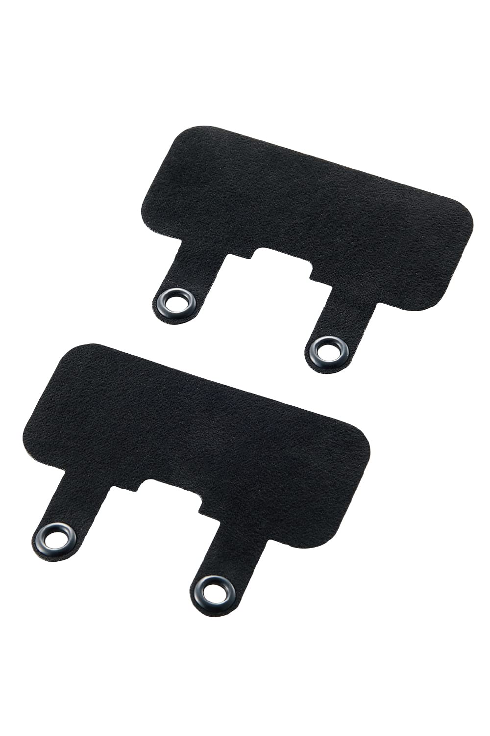 エレコム スマホ ストラップ ストラップホルダー シート 2枚入り 2口タイプ ストラップ装着可 首掛け 肩掛け 斜め掛け ショルダーストラップ、ハンドストラップ、ネックストラップなどに ブラック P-STHD2BK