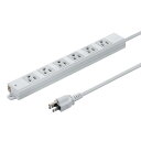 サンワサプライ 工事物件タップ(3P・6個口・2m) TAP-KS6N-2(2)
