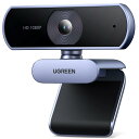 UGREEN Webカメラ ウェブカメラ 1080P@30Hz 200万画素 85°超広視野角 マイク内蔵 自動光補正 クリップ/スタンド式 プラグプレイ パソコンカメラ Windows 7/8/8.1/10/11 Mac OS Zoom/Teams/Skype/ライブ配信用 在宅勤務・授業・会議用