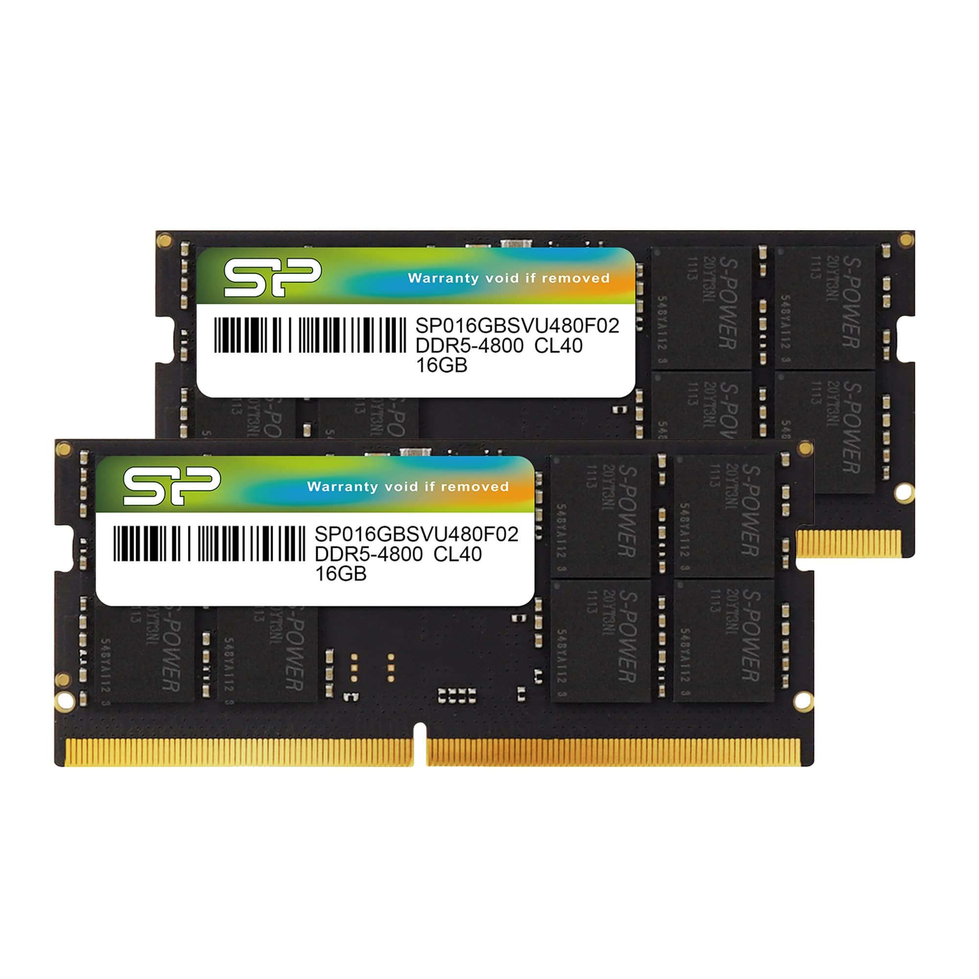 シリコンパワー DDR5 32GB (16GBx2) 4800MHz (PC5-38400) 262ピン CL40 1.1V SODIMM ノートパソコン No..