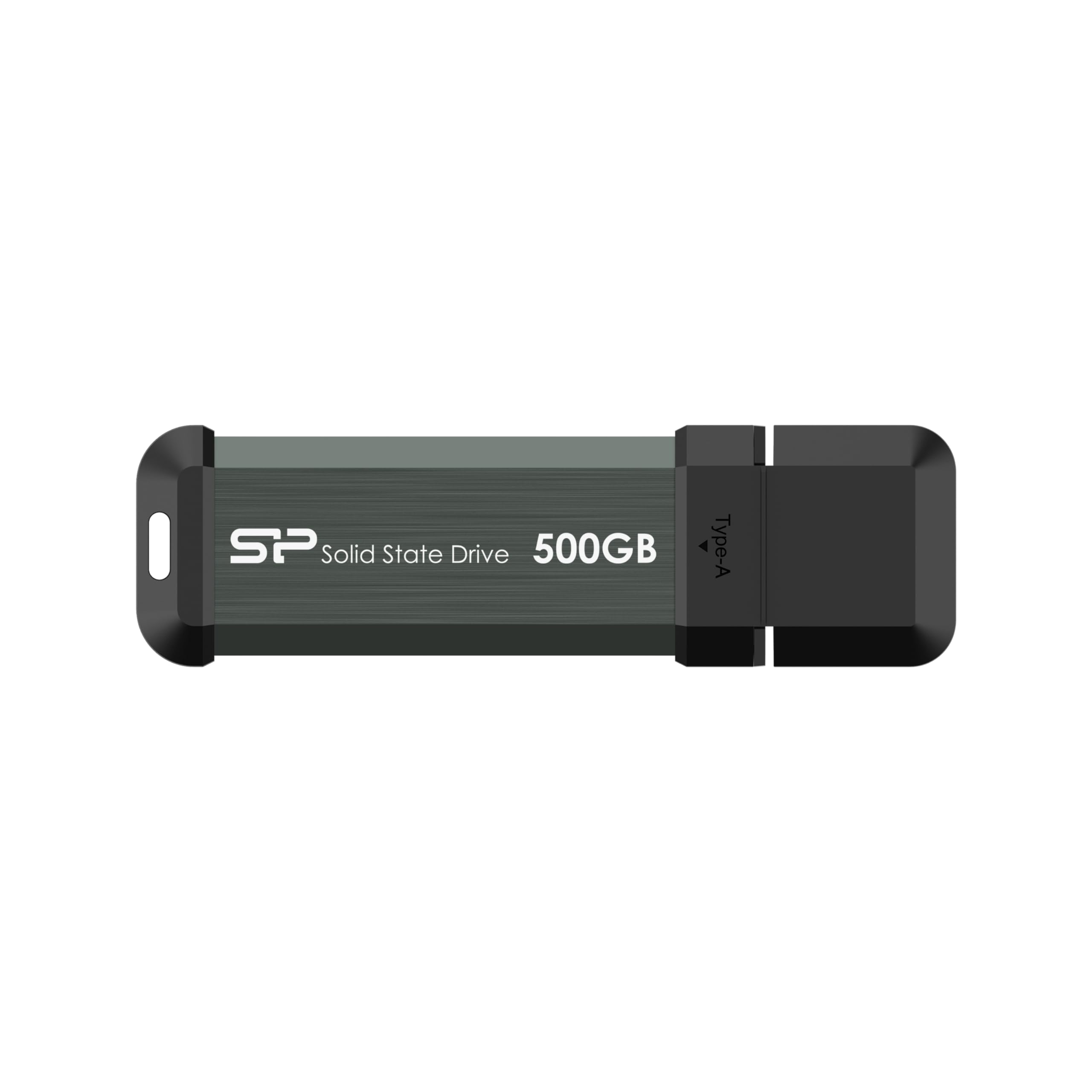 シリコンパワー 500GB MS70 USB 3.2 Gen 2 最大読出速度1,050MB/秒 ポータブル外付けSSD Type Cアダプター付き SP500GBUF3S70ACG