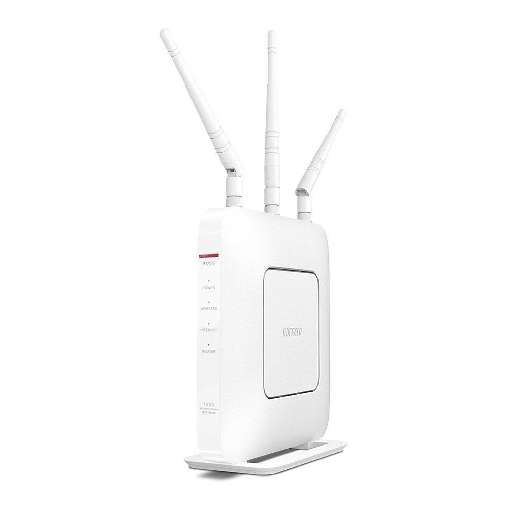 BUFFALO WiFi 無線LAN ルーター WXR-1901DHP3 11ac ac1900 1300+600Mbps デュアルバンド 4LDK 3階建向け iPhone8/iPhoneX/iPhoneXS/ Echo メーカー動作確認済み