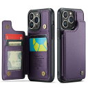 JDDLang iPhone13pro ケース カード収納 背面ケース手帳型 13pro手帳 iphone13pro case 高級 PU革 スタンド機能 耐衝撃 滑り防止 携帯カバー アイフォン 13proケース 全面保護 手触りが良い 人気 上質 6.1インチ対応(パープル)