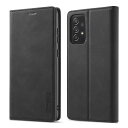 QLTYPRI Samsung Galaxy A53 5G ケース SC-53C/SCG15 ケース ギャラクシー A53 ケース 手帳型 高級PUレザー 艶なしPU革 TPU バンパー カード収納 スタンド機能 マグネット 耐衝撃 全面保護 定番 おしゃれ 財布型 カバー - ブラック