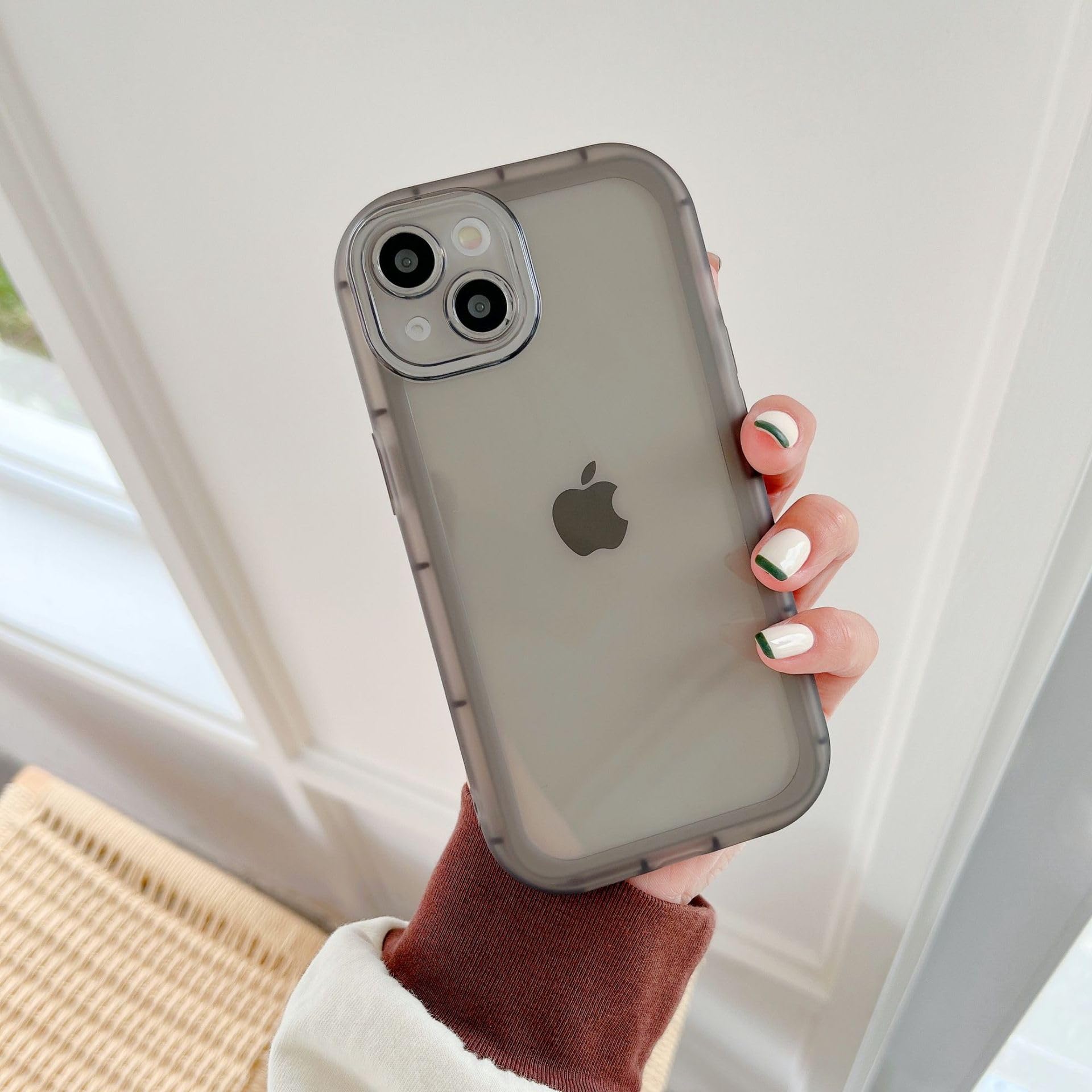 QLTYPRI iPhone XR  ꥢ TPU С  ڹ İ   Ʃ TPUХѡ ݸ Ѳ ɻ Ѿ׷ ޥۥ 磻쥹б ȥåץۡդ եXR  6.1  б - ֥å