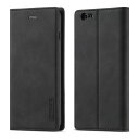 QLTYPRI iPhone 6 ケース iPhone 6s ケース 手帳型 高級PUレザー 艶なしPU革 TPU バンパー カード収納 スタンド機能 マグネット 耐衝撃 全面保護 定番 おしゃれ 財布型 スマホケース - ブラック