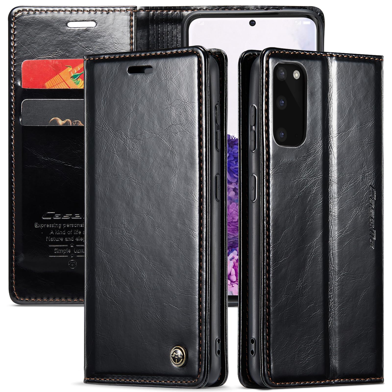 JDDLang Galaxy S20ケース 手帳型 galaxy s20カバー 手帳 SC-51A SCG01 財布型 保護ケースぎゃらくしー S20 携帯スマ...