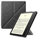 Fintie Kindle Oasis 第10世代 2019 Newモデル / 第9世代 2017 専用保護ケース 軽量 薄型 マグネット機能 オートスリープ機能 折り紙式スタンド PUレザー 保護カバー 開閉式カバー(デニムグレー)