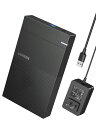 UGREEN HDD ケース 3.5インチ HDD ハードディスクケース USB3.0接続 2.5/3.5インチ SATA 3.0対応 ssd ケース UASP対応 5Gbps高速転送速度 最大20TB容量対応 電源アダプター付き HDD/SSD 外付けケース PS4/TV/PC/ルーター等適用(2)