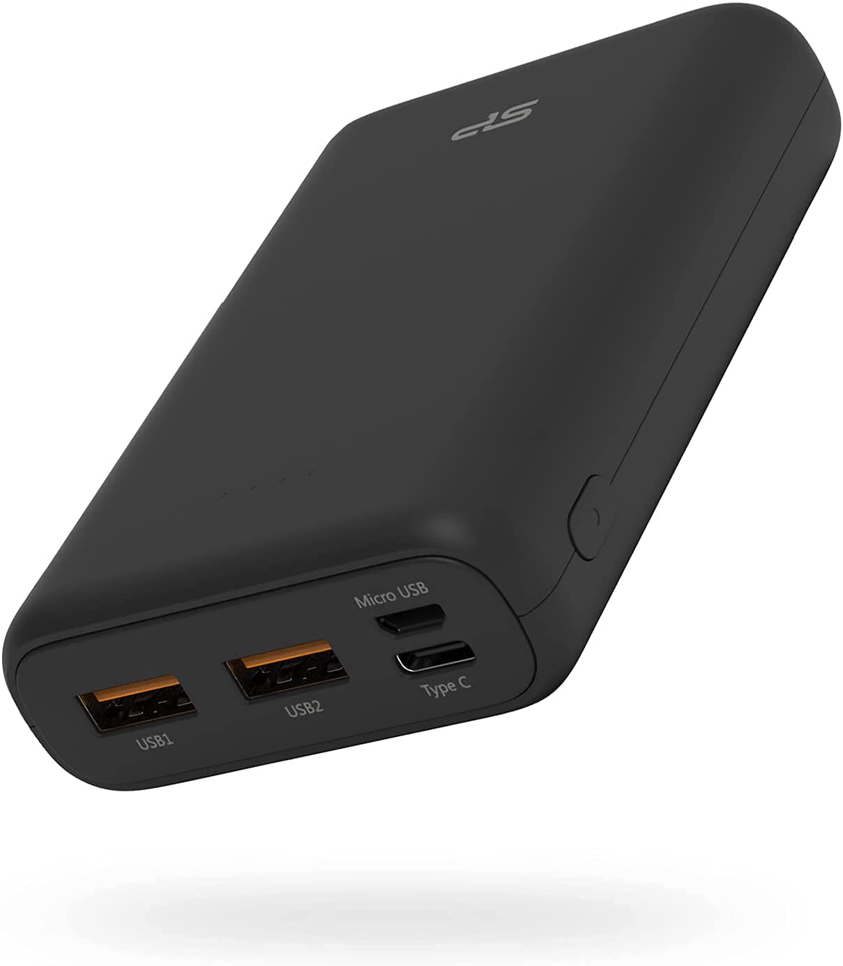 SP Silicon Power シリコンパワー モバイルバッテリー 大容量 手のひらサイズ 最軽量180g 10000mAh 急速充電 PD/QC3.0 iPhone iPad Android (10000mAh, ブラック/20W)