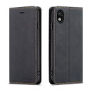 QLTYPRI Xperia Ace III ケース 手帳型 SO-53C 手帳型ケースSOG08 ケース高級PUレザー 皮革 TPU バンパー カード収納 スタンド機能 内蔵マグネット 耐衝撃 耐摩擦 上品 全面保護 人気 おしゃれ 財布型 カバー エクスペリア Ace3 対応 - ブラック