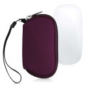 kwmobile 対応: Apple Magic Mouse 1 / 2 ケース - マウスケース 無線マウス ジッパー付き ネオプレン ブラックベリー