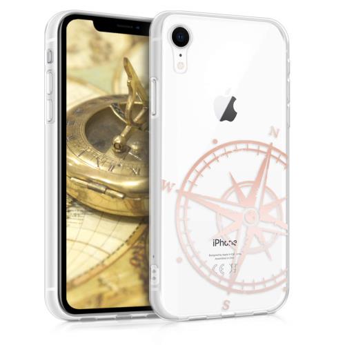 kwmobile 対応: Apple iPhone XR ケース - TPU 保護 カバー レトロコンパスデザイン アイフォン