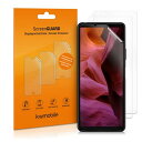 kwmobile 3x 保護フィルム 対応: Sony Xperia 10 III フィルム - ディスプレイ保護フィルム 無色透明 スクリーンプロテクター