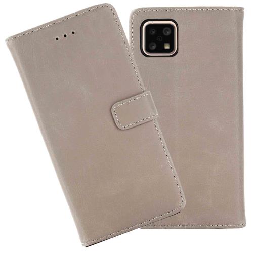 AnrekSHARPP AQUOS sense4 docomo SH-41A sense5G SH-53A au SHG03 sense4 lite sense4 basic 兼用 ケース 手帳型 カバー ( グレー ) シャープ アクオス あくおす センス4 ドコモsh41a センス5g sh53a センス4ライト センス4ベーシッ sense5g 手帳型ケース カード収納 サイド