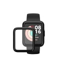 kwmobile 2x 対応: Xiaomi Redmi Watch 2 Lite 保護フィルム - 画面保護 保護シール スマートウォッチ 指紋防止 簡単装着 - 傷防止 透明