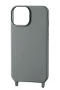 エレコム iPhone 14 / 13 用 ケース スマホショルダーストラップ用ホール付き シリコン ほこり防止 裏起毛 ワイヤレス充電対応 別売りのストラップ...