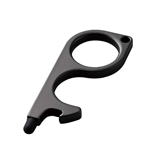 エレコム マルチタッチツール 接触防止 オープナー型フック ドアオープナー ブラック P-MTHKO