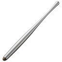 エレコム タッチペン スタイラスペン 導電繊維タイプ 低重心 「AL.STYLUS」 (交換ペン先付) グレー P-TPATCF01GY(2)