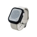 エレコム Apple Watch 41mm Series 8 / 7 カバー ケース ゴリラガラス 10H セラミックコート 指紋防止 ブラック AW-22BF...