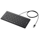 エレコム キーボード 有線 パンタグラフ ミニキーボード ブラック TK-FCP096BK(2)